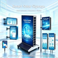Boîte lumineuse publicitaire LED solaire d'extérieur, rectangulaire, à suspendre sur poteau, sans coût d'électricité, allumage automatique au crépuscule, certifiée CE