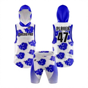 Paquete de Uniforme de Fútbol 7v7 Personalizado, Conjunto de Compresión Sublimado Transpirable, Camisetas y Bandera de Entrenamiento 7 contra 7, Ligero para Verano - Product Image 1