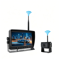 Kit de sécurité avec caméra étanche et moniteur de recul numérique sans fil IPS 10,1'' à quatre écrans, AHD 1CH 1080 pour camion BSD