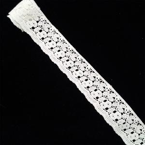 Giysi için yaprakları daire Floret desen pamuk dantel ile beyaz içi boş - Product Image 6