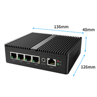 Routeur pare-feu BKHD Factory Fanless G30S 4*2.5G Lan DDR5 N100 N150 4 cœurs I3 N305 8 cœurs Routage logiciel MINI PC Pfsense Linux