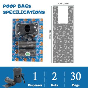 Sacs à déjections pour animaux de compagnie biodégradables et compostables, personnalisés pour les fabricants en gros, en pack familial, avec poignée - Product Image 6