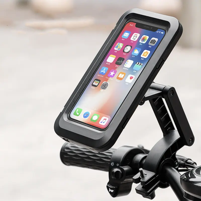360 Degree Bike Mount Shockproof Universal Handlebar Motorcycle Bicycles Mobile Waterproof Phone Holder