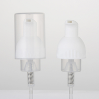 Pompe à mousse en plastique de 40 mm avec fermeture à nervures anti-déversement pour flacons de cosmétiques, savon liquide, lotion, parfum