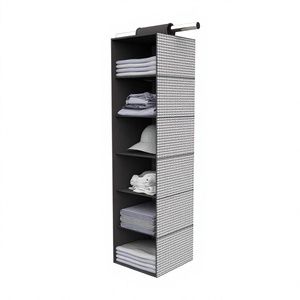 Organizador de Suéteres Colgante para Armario, Plegable, con 6 Compartimentos, de Tela No Tejida, para Ropa - Product Image 1