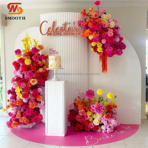 Juego de telón de fondo de arco de PVC personalizado suave soporte de fondo de PVC acrílico para exhibición de arco de Evento de cumpleaños - Product Image 6