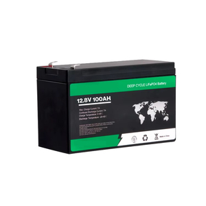 แบตเตอรี่ลิเธียมไอรอนฟอสเฟต 12V 100Ah |   แบตเตอรี่แบบ Deep Cycle สำหรับโซลาร์เซลล์, รถบ้าน, เรือ, รถกอล์ฟ, รถเข็นคนพิการ - Product Image 1
