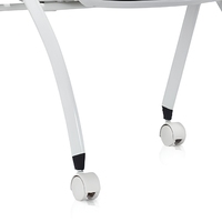 Chaise de formation moderne en tissu, pliable et à roulettes, pour salle d'école, hôtel, hôpital