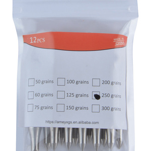 Punte di Freccia Nere <span class=keywords><strong>da</strong></span> Tiro, Punta Meteor Hammer per Bersaglio, Punte <span class=keywords><strong>da</strong></span> Caccia 250 Grani per Balestra - Product Image 4