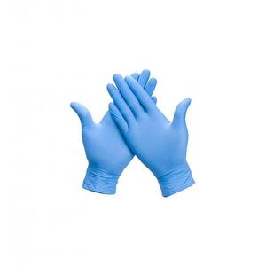 Guanti in nitrile blu taglia M senza polvere, guanti protettivi di grado medico. - Product Image 1
