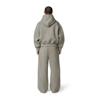 Conjunto de Sudadera con Capucha y Pantalones de Chándal Holgados de Forro Polar para Hombre, Estilo Urbano Personalizado, Fabricante de Ropa Deportiva, Modelo Básico