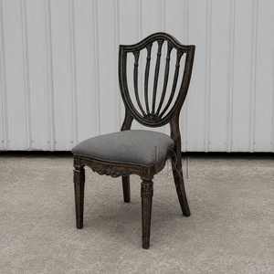 Classic PP Wood Grain <b>Spindle</b> Back Upholstered Wedding <b>Chair</b> for Hotel Banquet Event Venue Wholesale Supplier Project Supply - Product Image 4