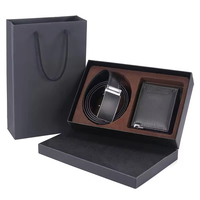 Coffret cadeau de luxe sur mesure, boîte d'emballage rigide pour ceinture, portefeuille et accessoires