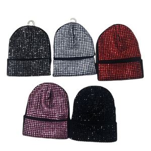 Manufacturers Autumn <b>Winter</b> Warm Acrylic Knitted Tiene Heeft Tem <b>Men</b> and Women Hot Drilling Drill <b>Hat</b> - Product Image 1