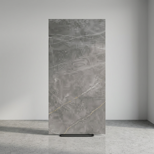Amani Gris 800x1600mm Glossy Porcelain Floor And Wall Tiles Contemporary Grey Design 80x160cm - Product Image 2