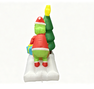 <span class=keywords><strong>Grinch</strong></span> Gonfiabile di 2,4 Metri con Albero di Natale e Pacchi Regalo per Decorazioni Esterne, con Luci LED Integrate - Product Image 6