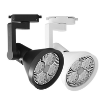 Support de fixation pour projecteur LED PAR30 E27 sur rail 2 fils, support de plafonnier pour magasin de vêtements, salon, douille de projecteur remplaçable