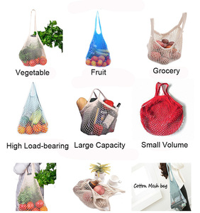 Foldable <strong>Macrame</strong> Long Handle Vegetable Eco Friendly Reusable Cotton Grocery <strong>Bag</strong> Tote String Net Mesh Shopping <strong>Bag</strong> - Product Image 6