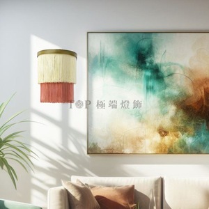 French Style Double Layer Tassel Wall <b>Lamp</b> E27 Energy Saving Bulb For Living Room Bedroom <b>Study</b> Home Decoration - Product Image 4