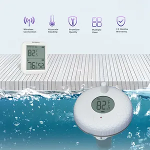 똑똑한 창조 IBS-P02R 실내 온도와 습도 감지기를 가진 무선 뜨 온도계 무선 RF 수영장 온도계