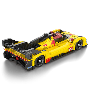 1:16 Le Mans Hypercar Blocks 499P Style Yellow Racer MOC Autorisé Moteur V6 Visible Transmission Intégrale Mécanique pour Adultes - Product Image 3