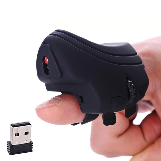 New Design GM306 2.4GHz Wireless Finger Lazy Mice Portable Wireless Mini Computer Mouse With USB Receiver
