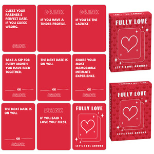 50 cartes de jeu pour couples en anglais, pour les sorties, les loisirs, les jeux de quiz et les jeux à boire - Product Image 2