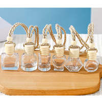 Flacon diffuseur de parfum de luxe pour voiture 10 ml, flacon diffuseur de parfum en verre vide pour voiture, flacons diffuseurs suspendus en verre pour voiture 5 ml