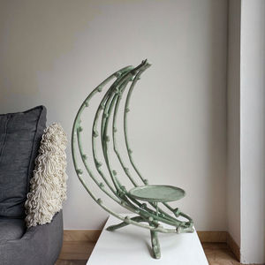 Cast Iron Twig Metal <strong>Tealight</strong> Candle Holder with Gold Wire Elegant Home Decor <strong>Lantern</strong> or Candle Jar - Product Image 1