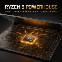 OEM Groothandel 15,6 Inch FHD Zakelijke Laptop AMD Ryzen 5 3501U Quad Core 8GB RAM 256GB SSD Windows 11 Pro Notebook Computer WiFi