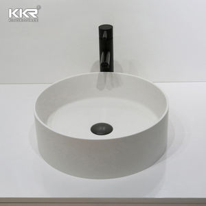 Lavandería Lavabo Table Top Wash Art Lavabo superficie sólida Rectangular Lavabo Encimera Lavabo de baño - Product Image 3