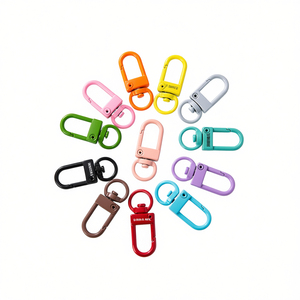 DingHong Metal Alloy Keychain 25 Colors Fashion Lobster Clasp <b>Personalized</b> Gift for Wedding Birthday Christmas Holiday Souvenirs - Product Image 1