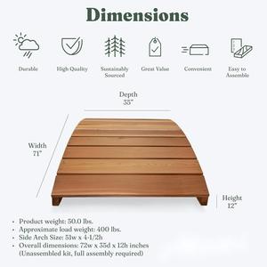 Pont <span class=keywords><strong>en</strong></span> <span class=keywords><strong>bois</strong></span> pour <span class=keywords><strong>jardin</strong></span> extérieur, allée paysagère, chemin, décorations et accessoires <span class=keywords><strong>en</strong></span> <span class=keywords><strong>bois</strong></span> pour bassins de <span class=keywords><strong>jardin</strong></span> - Product Image 2