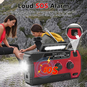 חירום סולארי בנק כוח סולארי עם מטען טלפון חכם לוח רדיו בבוקר/<span class=keywords><strong>fm</strong></span>/noaa - Product Image 6
