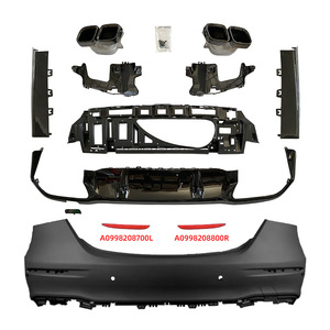 Mercedes-Benz E-Class W213 2019-2022 Front And Rear Bumper Full Set With Diffuser And Exhaust Tips - Product Image 1