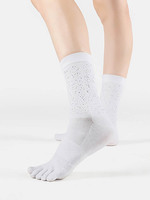 Chaussettes de course nocturne réfléchissantes OEM personnalisées pour femmes, respirantes en coton, pour l'entraînement sur sentier, en maille, pour le sport