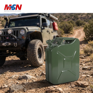 Bidon métallique de 20 L en acier laminé à froid de 0,8 mm, finition mate antirouille, avec <span class=keywords><strong>bec</strong></span> <span class=keywords><strong>verseur</strong></span> verrouillable, certifié DOT, personnalisable avec votre marque - Product Image 1