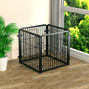Hondenren van metaal, solide metalen hondenren met afzetting voor kleine en middelgrote honden, binnen en buiten, puppyren, extra stevige kennel - Product Image 6