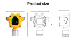 Detector de Fugas de Gas Inteligente RTTPP, Detector de Gases Tóxicos, Detector de Amoníaco Fijo, RS485 para Uso Industrial - Product Image 3