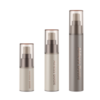Crème de sérum givrée mate en plastique de luxe Bouteilles d'atomiseur de pulvérisation de pompe sans air 15ml 30ml 50ml Bouteille de pompe sans air avec pompe