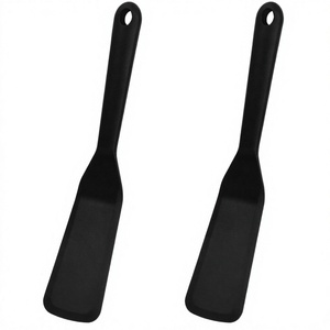 Solid Silicone Kitchen Scrapers Set of 2 High Heat Resistant Oven Safe Hand Wash Only Utensils - Product Image 2