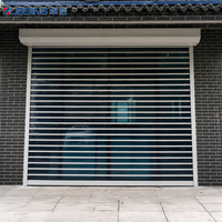 Porte de garage à enroulement en aluminium durable et résistante à la corrosion pour la sécurité résidentielle et la protection contre les intempéries