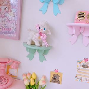 Décoration de <span class=keywords><strong>chambre</strong></span> <span class=keywords><strong>fille</strong></span> <span class=keywords><strong>étagère</strong></span> <span class=keywords><strong>murale</strong></span> suspendue sans poinçonnage arc <span class=keywords><strong>fille</strong></span> doux japonais rose - Product Image 5