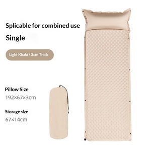 Materasso ad aria gonfiabile automatico in tessuto Oxford per 1-2 persone, design moderno pieghevole, resistente all'umidità, portatile per esterni - Product Image 3