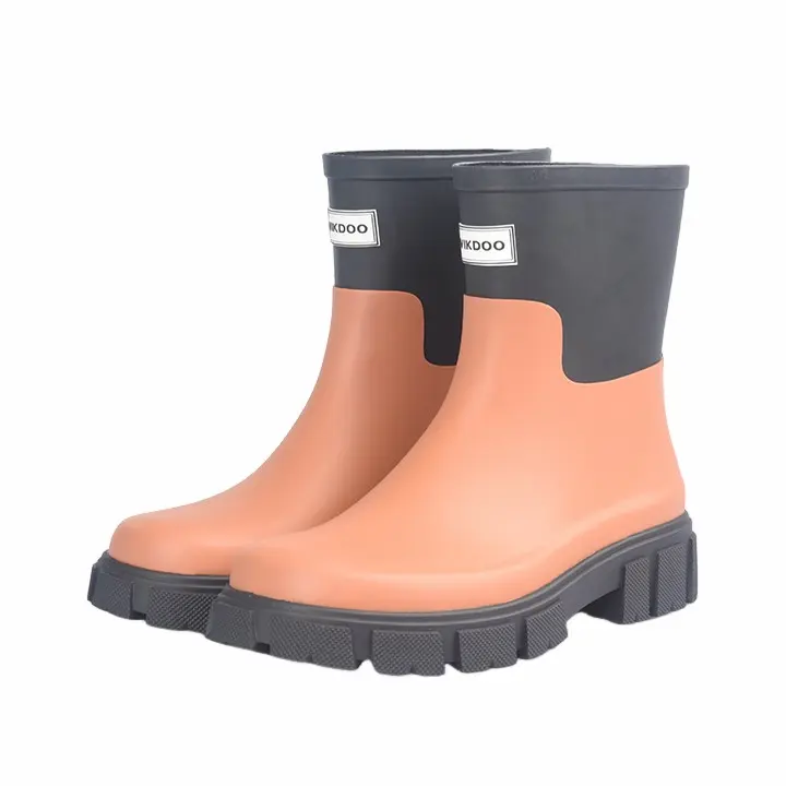 New Hot Colorful Fashion Trend Comfortable Lightweight Non-Slip Waterproof Rubber Rain Boots