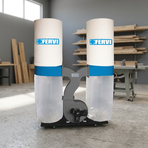เครื่องดูดฝุ่นแบบถุง FERVI รุ่น Trucioli Carrello มือสอง สำหรับงานก่อสร้างและอุตสาหกรรม กำลังมอเตอร์ 1.5 กิโลวัตต์ ความเร็ว 2500 เมตร/ชั่วโมง - Product Image 3