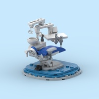 Briques de construction MOC à petites particules en plastique ABS, modèle d'architecture de clinique dentaire urbaine, jouet éducatif DIY pour enfants