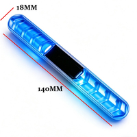 Lampe stroboscopique LED RGB solaire, lumière d'avertissement anti-collision pour voiture, lampe décorative pour moto, protection anti-rayures pour poignée de porte