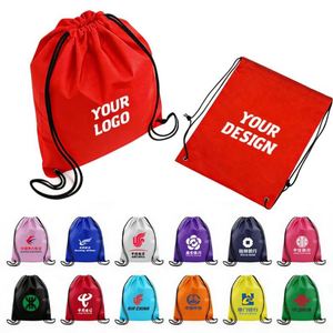 <b>Waterproof</b> for Women Men Fashion Sublimation Wholesaler Logo <b>Drawstring</b> Backpack <b>Bag</b> Custom Promotional Gifts - Product Image 1