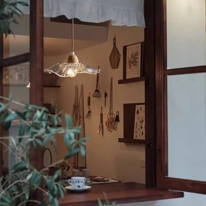 โคมไฟระย้าสไตล์วินเทจแบบญี่ปุ่น ดีไซน์ฝรั่งเศส พร้อมใบโพธิ์แก้ว สำหรับห้องนั่งเล่น ห้องนอน ห้องทำงาน ห้องรับประทานอาหาร ใช้พลังงานไฟฟ้ากระแสสลับ - Product Image 5